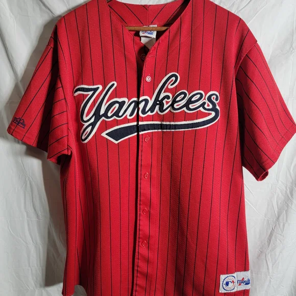 Majestic Red Yankees Jersey - Picture 1 of 8